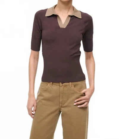 Staud Gene Top In Earth Taupe In Brown