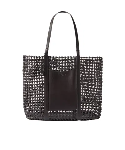 Staud Getaway Shopping Bag In Brown