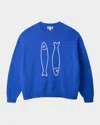 Staud Giada Crewneck Sweater In Blue