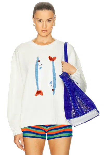 Staud Giada Sweater In White