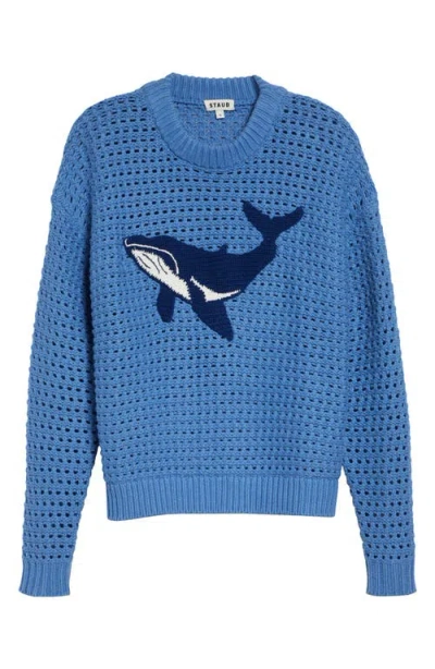 Staud Giada Whale Sweater In Blue