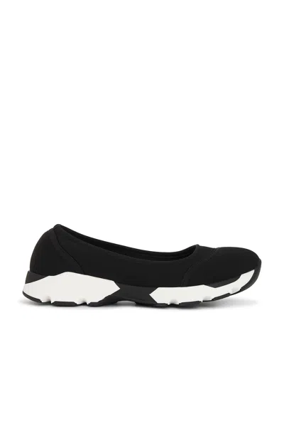Staud Gino Paneled Neoprene Ballet Flats In Black