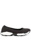 Staud Gino Paneled Neoprene Ballet Flats In Black