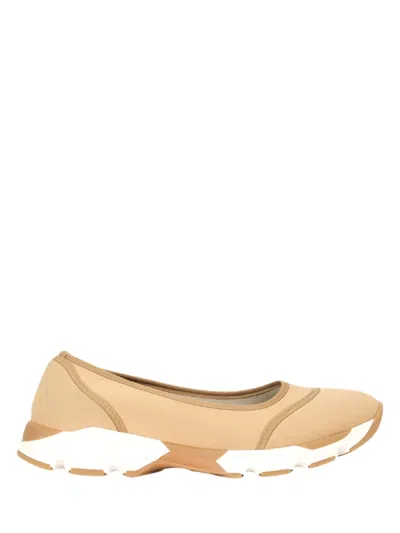 Staud Gino Ballet Glide Flat Shoes In Camel In Brown
