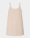 Staud Glade Buckle-strap Mini Dress In Neutral