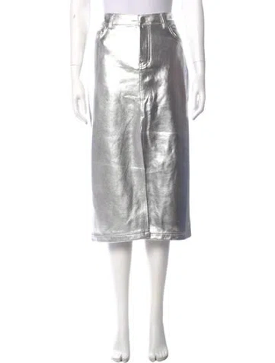 Pre-owned Staud Glitter Accents Midi Length Skirt