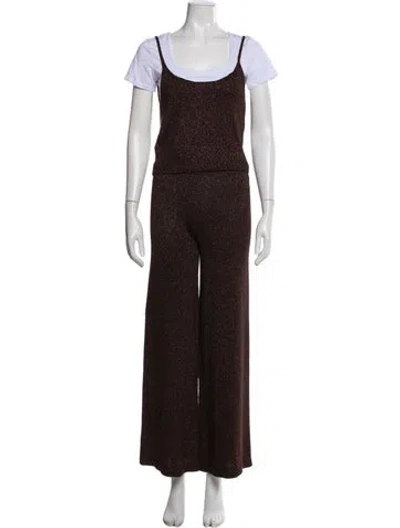 Pre-owned Staud Glitter Accents Pant Set