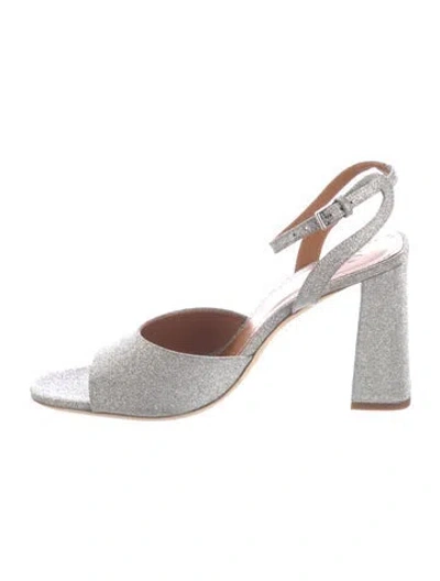 Pre-owned Staud Glitter Glitter Accents Sandals In Multi