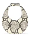 Staud Good Night Moon Leather Top Handle Bag In White