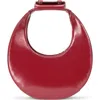 Staud Good Night Moon Leather Top Handle Bag In Pinot