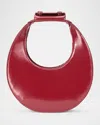 Staud Good Night Moon Leather Top Handle Bag In Pinot