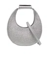 Shop Staud Good Night Moon Metallic Effect Crossbody Bag In Gray