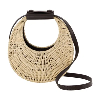 Staud Good Night Moon Wicker Bag -  - Raffia - Ivory