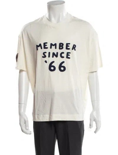 Pre-owned Staud Graphic Print Short Sleeve W/ Tags In Neutrals