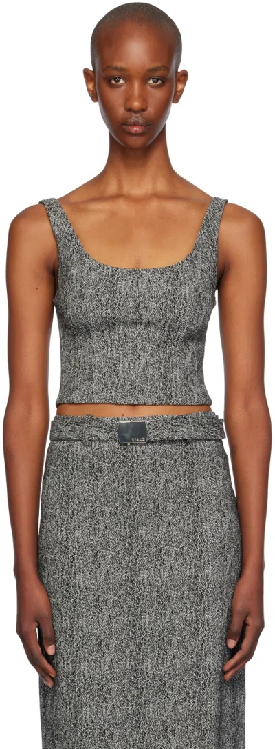 Staud Gray Wells Tank Top In Txhb Textured Herrin