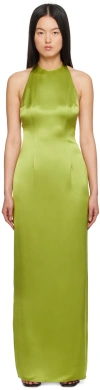 Staud Green Janet Maxi Dress In Gmss Garden Moss