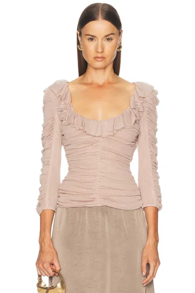 Staud Gretta Top In Sandrose