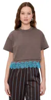 Staud Grier Top Mink/pool In Brown