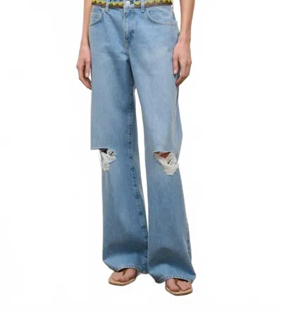 Staud Gus Relaxed Jean In Surfer Beaded In Multi