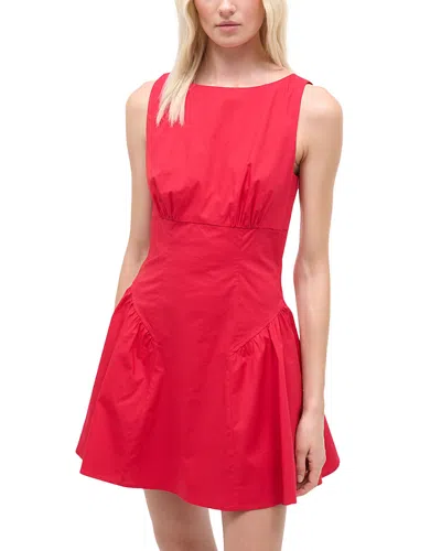 Staud Gwen Mini Dress In Red