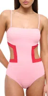 Staud Haiku One Piece Sweetheart/cherry