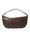 Staud Demy Leather Shoulder Bag With Adjustable Strap In Brown