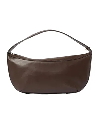 Staud Half-moon Handbag In Brown