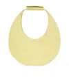 Staud Half-moon Handbag In Yellow