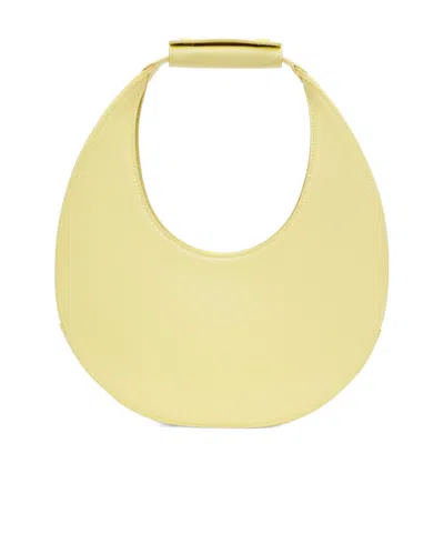 Staud Half-moon Handbag In Yellow