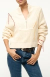 Staud Hampton Crop Graphic Crewneck Sweater In Jungle Leopard