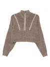Staud Hampton Cropped Top In Brown