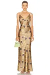 Staud Hank Silk Dress In Multi