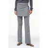 Staud Hannah Panel Detail Pants In Gray