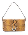 Staud Harlow Bag In Croc-embossed In Brown