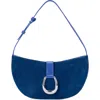 Staud Harlow Crescent Leather Shoulder Bag In Pattern