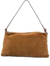 Staud Harlow Knotted-strap Suede Shoulder Bag