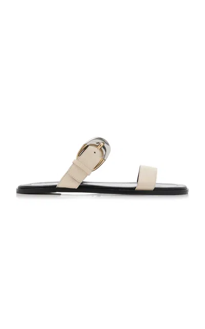 STAUD HARLOW LEATHER SANDALS