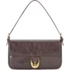 Staud Harlow Leather Shoulder Bag In Brown