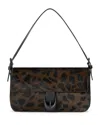 Staud Harlow Leopard Print Calf Hair Shoulder Bag In Brown
