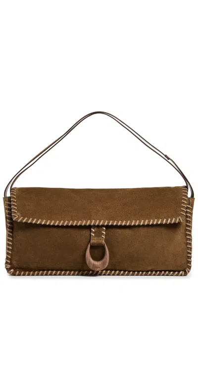 Staud Harlow Messenger Bag Cigar