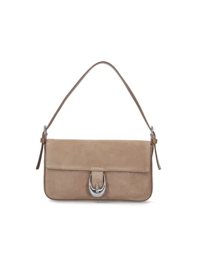 Staud Harlow" Shoulder Bag - Beige In Multi