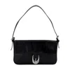 Staud Harlow Foldover Top Shoulder Bag In Black