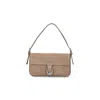 Staud Suede Shoulder Bag Adjustable Strap In Brown