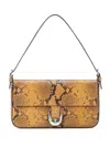 Staud Harlow Snake-print Shoulder Bag In Multi