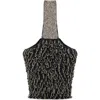 Staud Haruko Beaded Shoulder Bag In Black