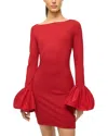Staud Hawthorne Dress In Rouge In Rouge