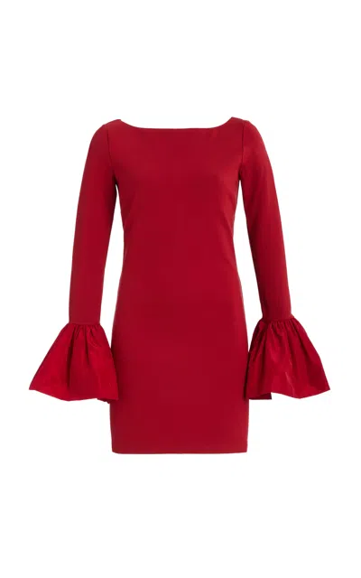 STAUD HAWTHORNE DOUBLE-KNIT MINI DRESS