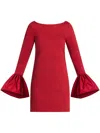 Staud Hawthorne Dress In Rouge In Rot