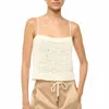 Staud Haze Sleeveless Tank In Ivory In White