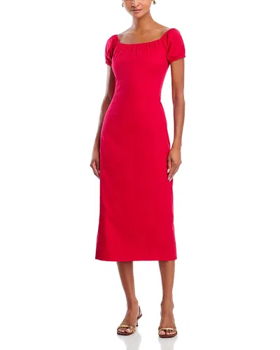 Staud Helene Dress In Red
